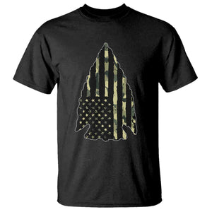 Arrowhead Hunter Vintage Camougflage USA Flag T Shirt