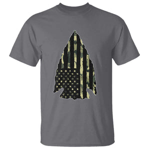 Arrowhead Hunter Vintage Camougflage USA Flag T Shirt