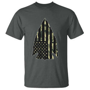 Arrowhead Hunter Vintage Camougflage USA Flag T Shirt