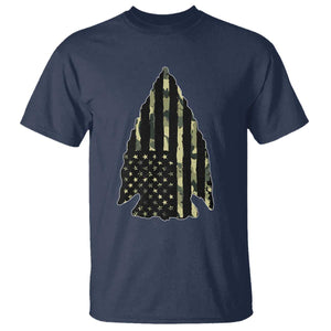 Arrowhead Hunter Vintage Camougflage USA Flag T Shirt