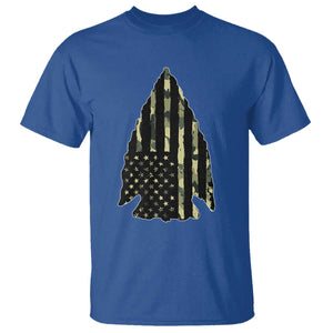 Arrowhead Hunter Vintage Camougflage USA Flag T Shirt