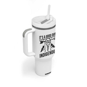 Native American Its A Good Day To Be Indigenous Tumbler With Handle Dreamcatcher Feathers TS11 Print Your Wear