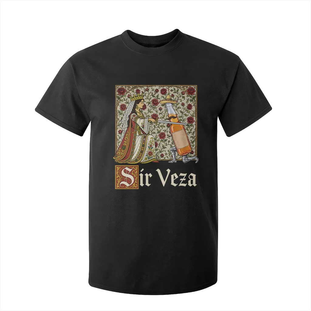 Sir Veza Beer Medieval Knight Pun Sombrero Cinco De Mayo T Shirt For Kid TS11 Black Print Your Wear