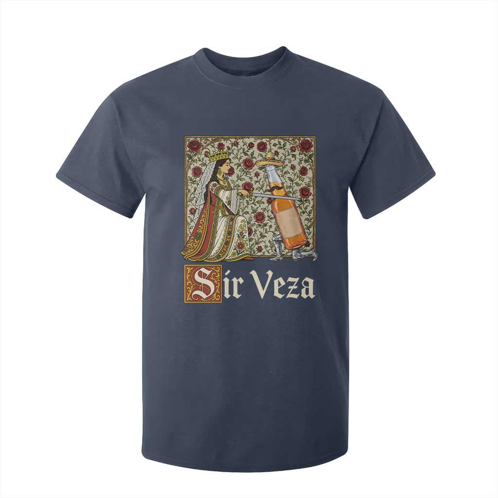 Sir Veza Beer Medieval Knight Pun Sombrero Cinco De Mayo T Shirt For Kid TS11 Navy Print Your Wear