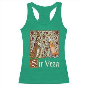 Sir Veza Beer Medieval Knight Pun Sombrero Cinco De Mayo Racerback Tank Top TS11 Irish Green Print Your Wear