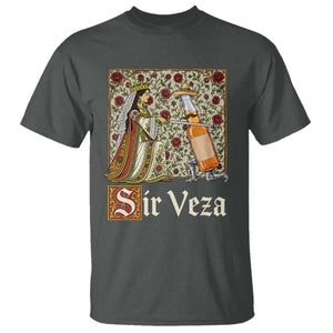 Sir Veza Beer Medieval Knight Pun Sombrero Cinco De Mayo T Shirt TS11 Dark Heather Print Your Wear
