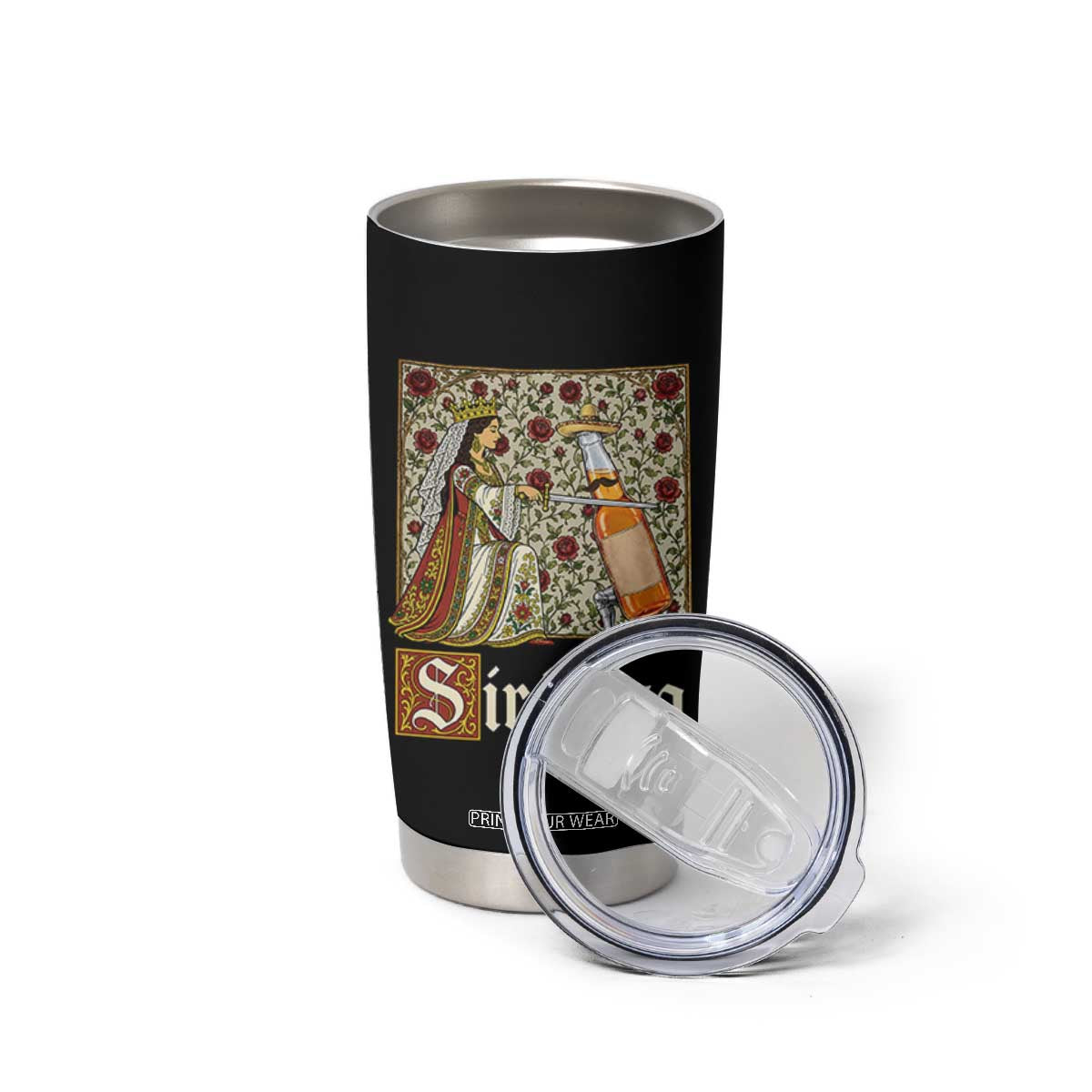 Sir Veza Beer Medieval Knight Pun Sombrero Cinco De Mayo Tumbler Cup TS11 Print Your Wear