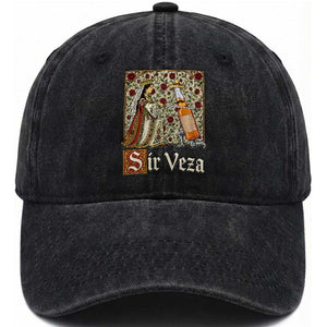 Sir Veza Beer Medieval Knight Pun Sombrero Cinco De Mayo Washed Cotton Baseball Cap TS11 Print Your Wear