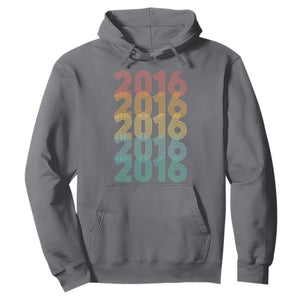 10th Birthday Hoodie Vintage 2016 Retro 10 Years Old Birthday TS11 Charcoal Print Your Wear