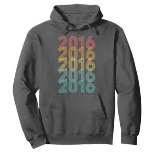 10th Birthday Hoodie Vintage 2016 Retro 10 Years Old Birthday TS11 Dark Heather Print Your Wear