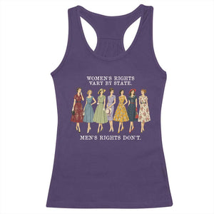 Women's Rights Vary By State Men's Rights Don't Feminist Racerback Tank Top TS11 Purple Print Your Wear