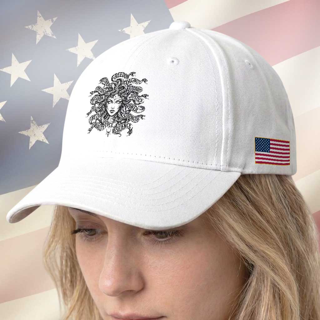 Feminist Medusa Power Snake Wisdom Equality Goth Baseball Cap TS11 Print Your Wear
