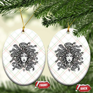 Feminist Medusa Power Snake Wisdom Equality Goth Ceramic Ornament TS11 Print Your Wear
