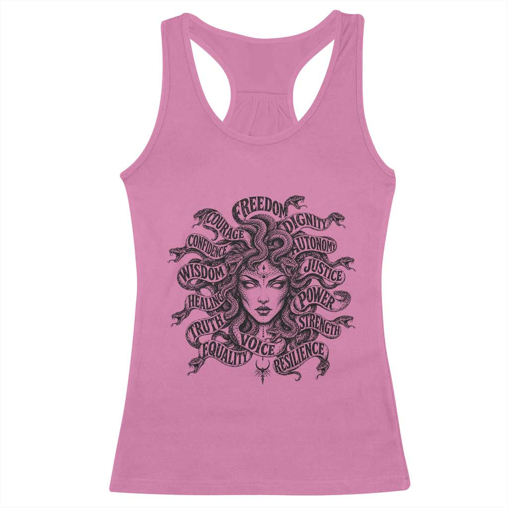 Feminist Medusa Power Snake Wisdom Equality Goth Racerback Tank Top TS11 Azalea Print Your Wear