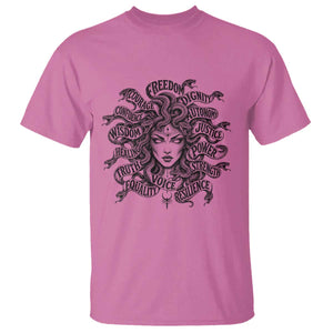 Feminist Medusa Power Snake Wisdom Equality Goth T Shirt TS11 Azalea Print Your Wear
