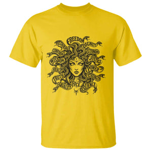 Feminist Medusa Power Snake Wisdom Equality Goth T Shirt TS11 Daisy Print Your Wear