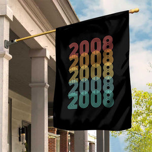 18th Birthday Garden Flag Vintage 2008 Retro 18 Years Old Birthday TS11 Print Your Wear