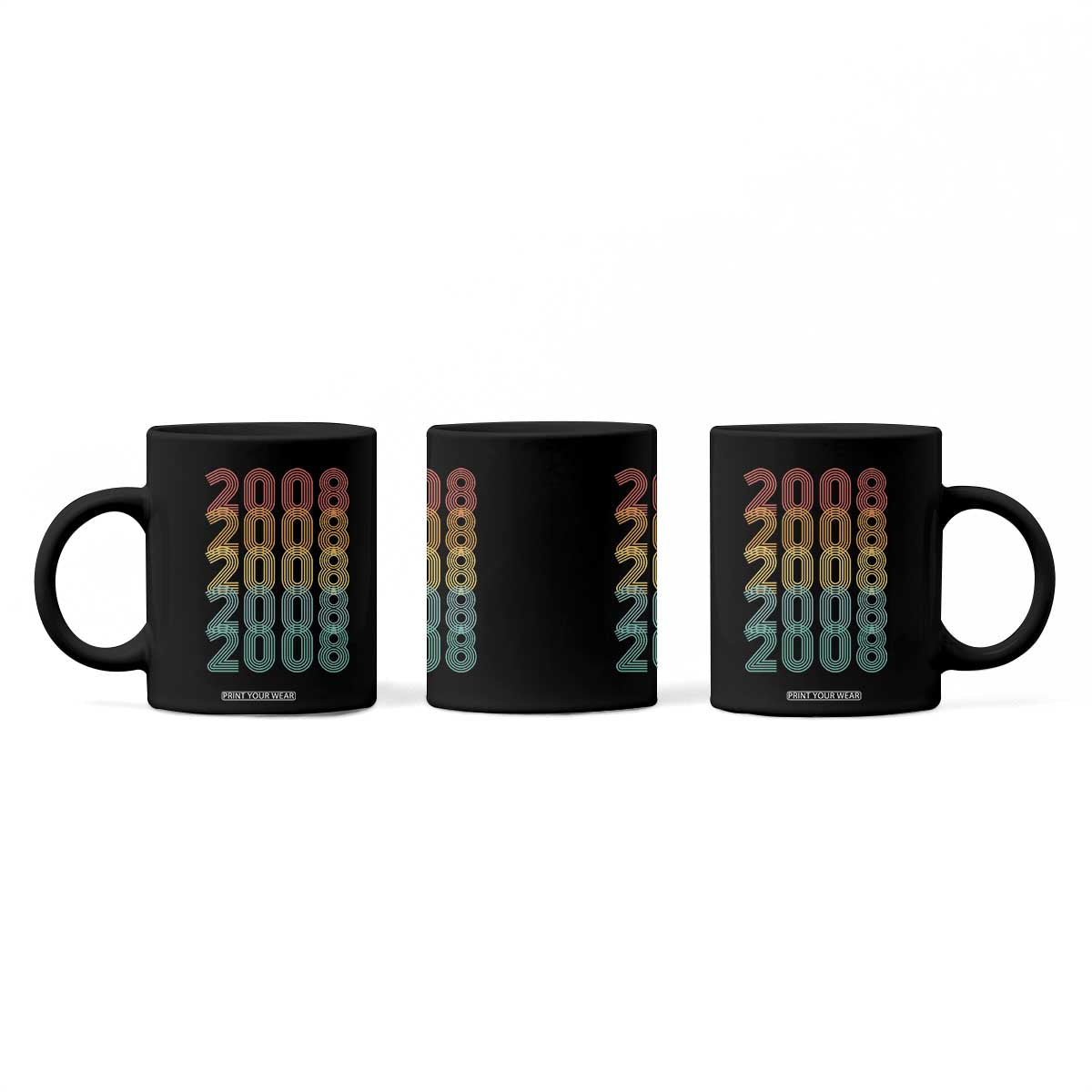 18th Birthday Coffee Mug Vintage 2008 Retro 18 Years Old Birthday TS11 Print Your Wear