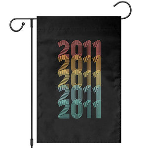 15th Birthday Garden Flag Vintage 2011 Retro 15 Years Old Birthday TS11 Black Print Your Wear