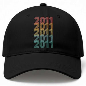 15th Birthday Baseball Cap Vintage 2011 Retro 15 Years Old Birthday TS11 Print Your Wear