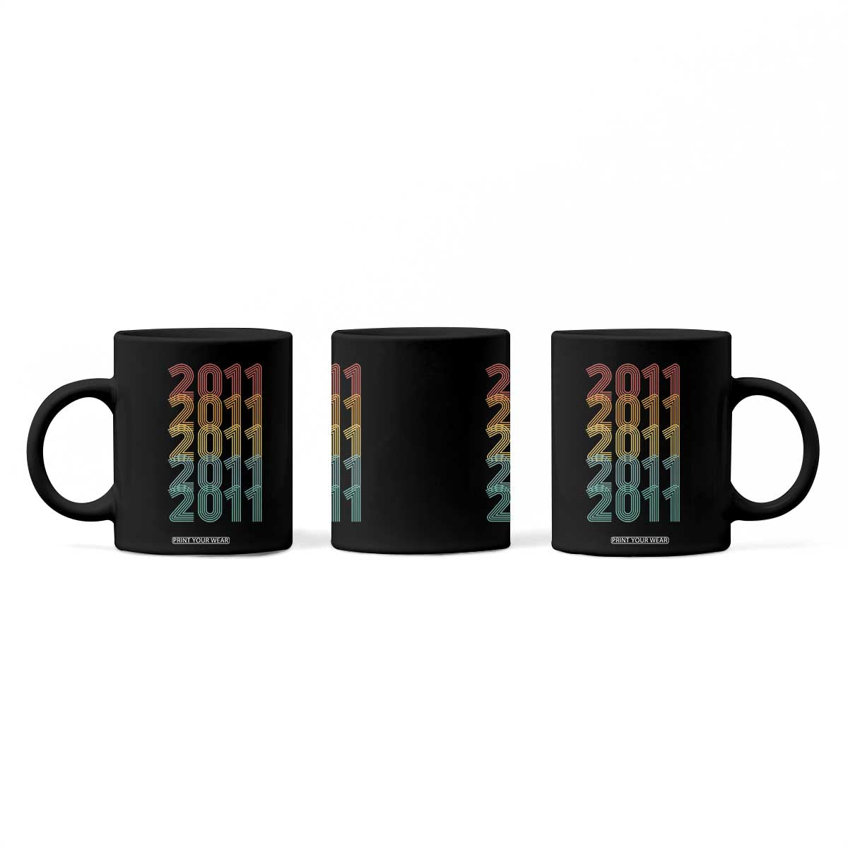 15th Birthday Coffee Mug Vintage 2011 Retro 15 Years Old Birthday TS11 Print Your Wear