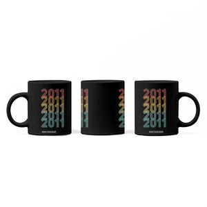15th Birthday Coffee Mug Vintage 2011 Retro 15 Years Old Birthday TS11 Print Your Wear