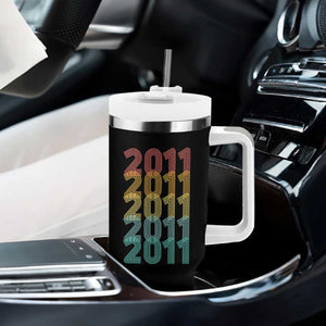 15th Birthday Tumbler With Handle Vintage 2011 Retro 15 Years Old Birthday TS11 Print Your Wear