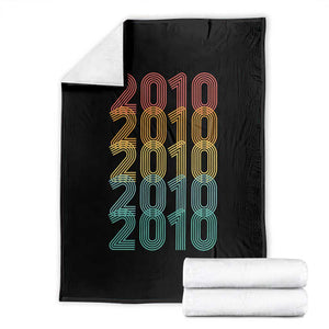 16th Birthday Throw Blanket Vintage 2010 Retro 16 Years Old Birthday TS11 Black Print Your Wear