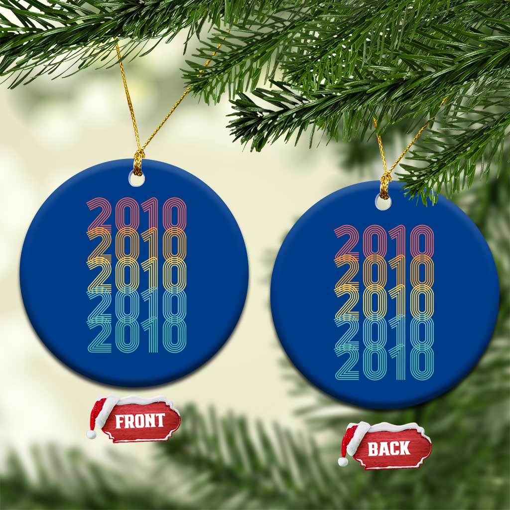 16th Birthday Ceramic Ornament Vintage 2010 Retro 16 Years Old Birthday TS11 1pc Blue Print Your Wear