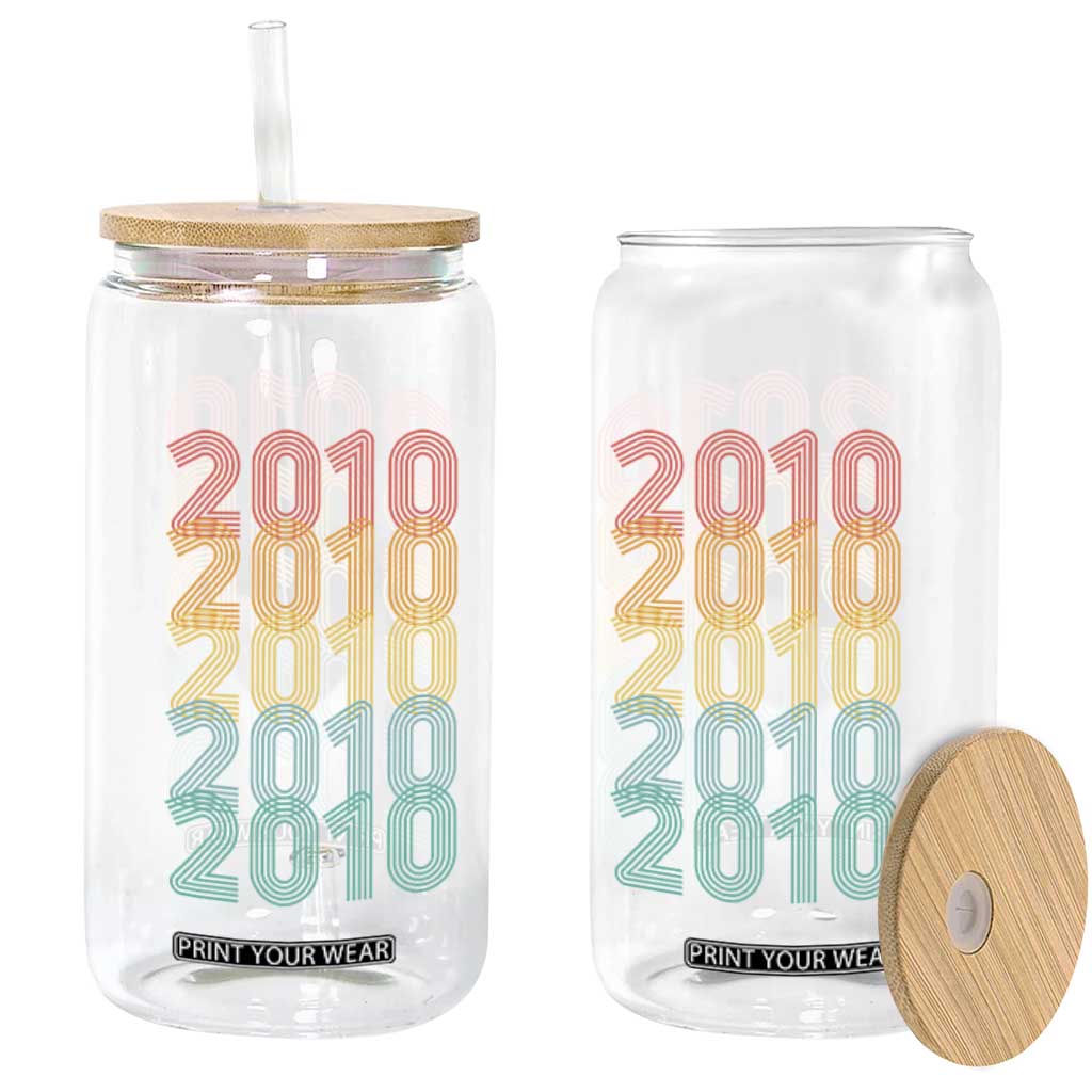 16th Birthday Glass Can Vintage 2010 Retro 16 Years Old Birthday TS11 Print Your Wear
