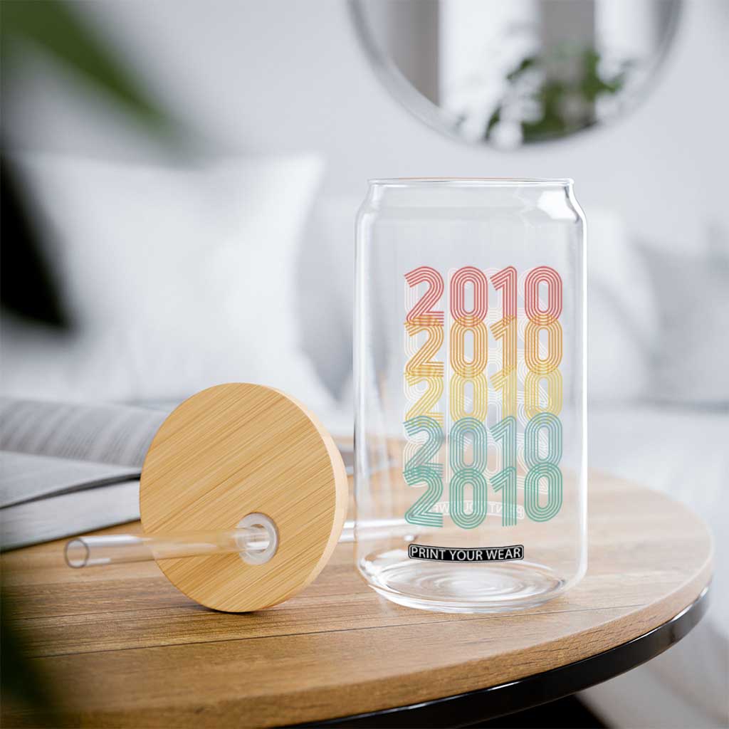 16th Birthday Glass Can Vintage 2010 Retro 16 Years Old Birthday TS11 Print Your Wear