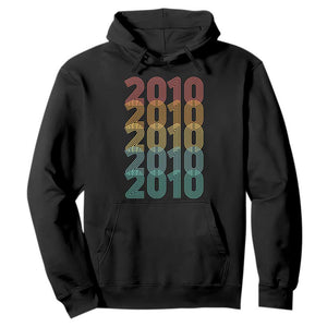 16th Birthday Hoodie Vintage 2010 Retro 16 Years Old Birthday TS11 Black Print Your Wear