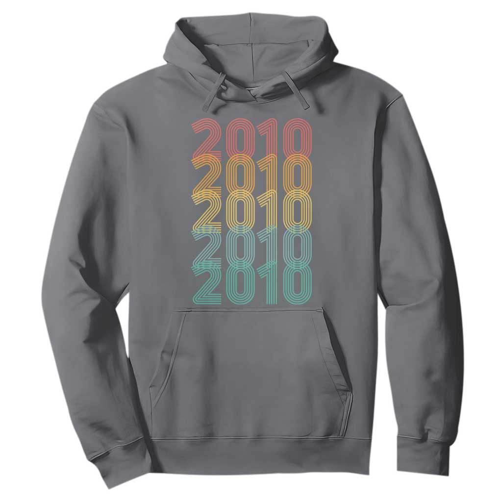 16th Birthday Hoodie Vintage 2010 Retro 16 Years Old Birthday TS11 Charcoal Print Your Wear
