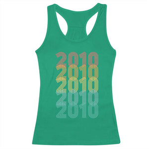 16th Birthday Racerback Tank Top Vintage 2010 Retro 16 Years Old Birthday TS11 Irish Green Print Your Wear