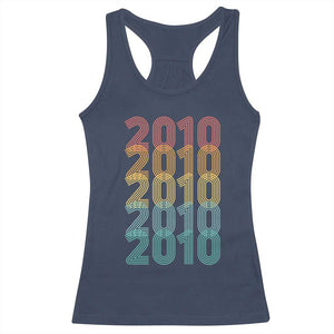 16th Birthday Racerback Tank Top Vintage 2010 Retro 16 Years Old Birthday TS11 Navy Print Your Wear