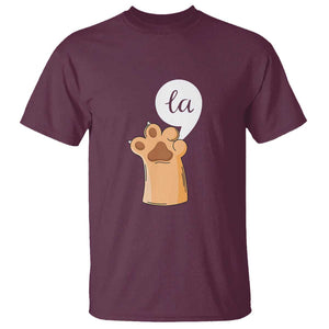 Funny Harris Supporter T Shirt Comma La Cat Hand Paw Kamala Punctuation TS11 Maroon Print Your Wear