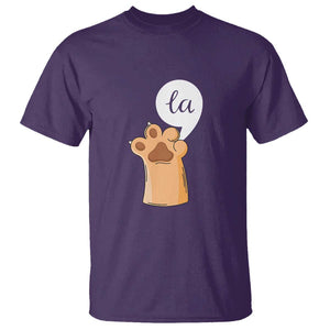 Funny Harris Supporter T Shirt Comma La Cat Hand Paw Kamala Punctuation TS11 Purple Print Your Wear