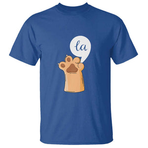 Funny Harris Supporter T Shirt Comma La Cat Hand Paw Kamala Punctuation TS11 Royal Blue Print Your Wear