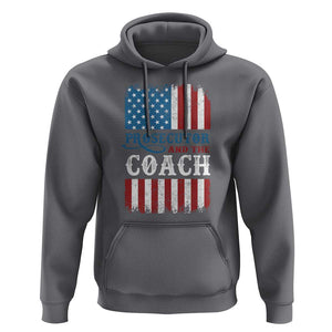 Harris Walz Hoodie Prosecutor And The Coach 2024 Vintage American Flag TS11 Charcoal Print Your Wear