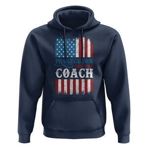 Harris Walz Hoodie Prosecutor And The Coach 2024 Vintage American Flag TS11 Navy Print Your Wear