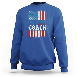 Harris Walz Sweatshirt Prosecutor And The Coach 2024 Vintage American Flag TS11 Royal Blue Print Your Wear