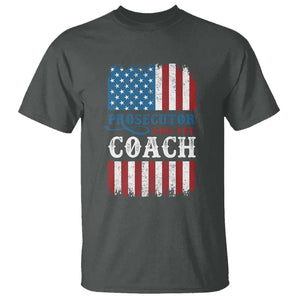 Harris Walz T Shirt Prosecutor And The Coach 2024 Vintage American Flag TS11 Dark Heather Print Your Wear