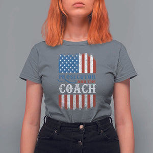 Harris Walz T Shirt For Women Prosecutor And The Coach 2024 Vintage American Flag TS11 Charcoal Print Your Wear