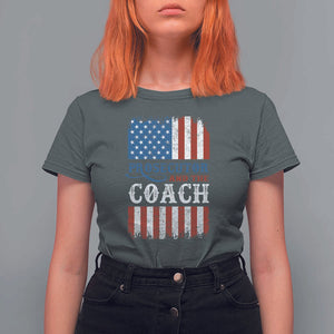 Harris Walz T Shirt For Women Prosecutor And The Coach 2024 Vintage American Flag TS11 Dark Heather Print Your Wear