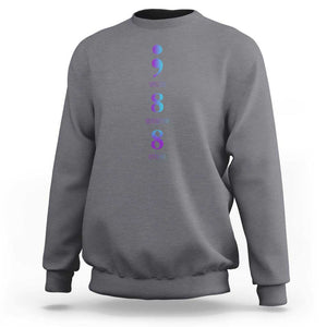 Suicide Prevention Awareness Sweatshirt 988 Suicide Prevention Hotline 988 Purple Teal Semicolon TS11 Charcoal Print Your Wear