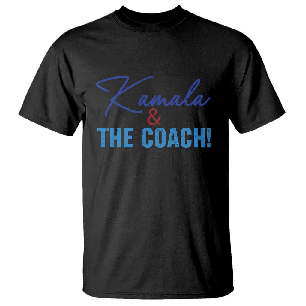 Harris Walz 2024 T Shirt Kamala And The Coach US Presidential Election TS11 Black Print Your Wear