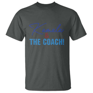 Harris Walz 2024 T Shirt Kamala And The Coach US Presidential Election TS11 Dark Heather Print Your Wear