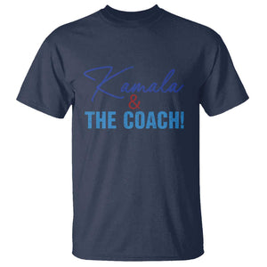 Harris Walz 2024 T Shirt Kamala And The Coach US Presidential Election TS11 Navy Print Your Wear