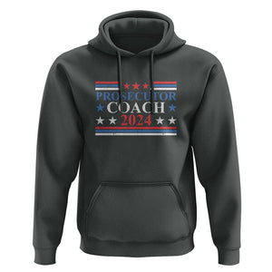 Harris Walz Hoodie Prosecutor Coach 2024 Presidential Election TS11 Dark Heather Print Your Wear