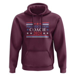 Harris Walz Hoodie Prosecutor Coach 2024 Presidential Election TS11 Maroon Print Your Wear